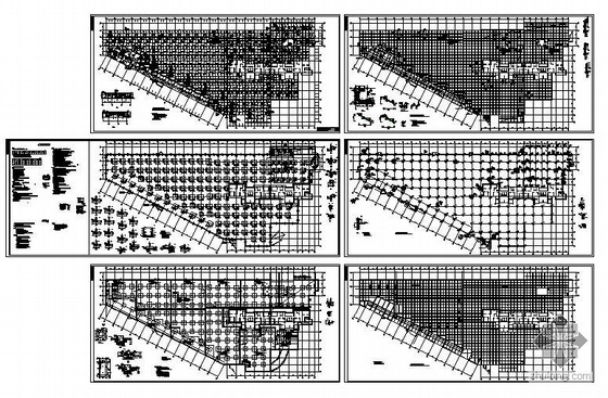 二层地下车库结构图资料下载-兰州某地下车库结构图