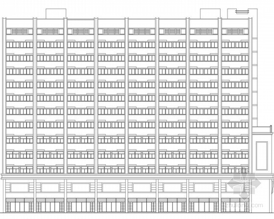 两层宾馆效果图资料下载-某十三层酒店建筑方案图（含效果图）