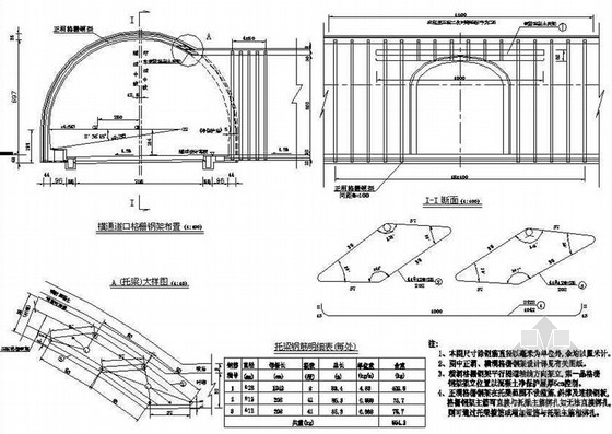 隧道通用资料下载-某高速公路隧道通用设计图