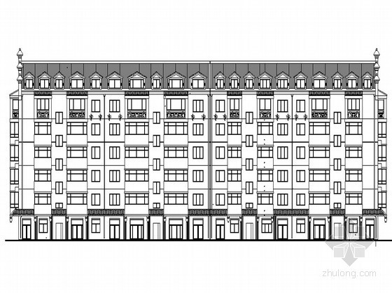300平米二层建筑设计图资料下载-[哈尔滨]某新城区住宅小区七层住宅楼建筑施工图