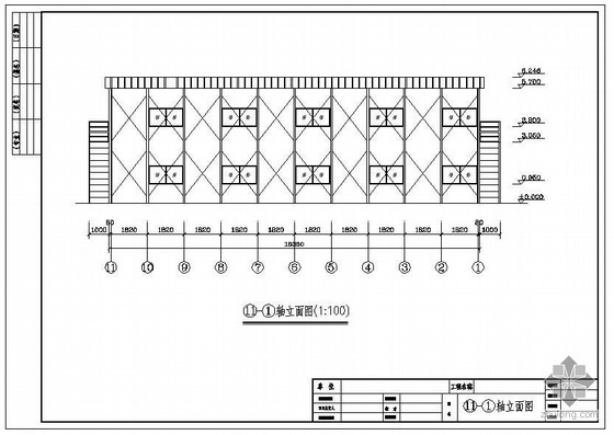 建筑结构设计cad图资料下载-某活动板房建筑结构设计图