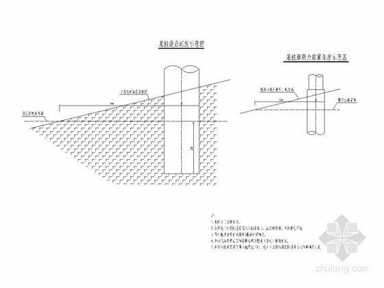 桥梁裂缝修补示意图资料下载-桥梁桩基起算深度示意图