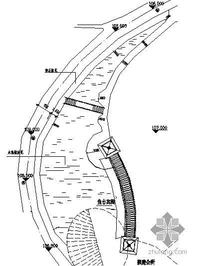 连拱桥CAD图资料下载-小区会所前景观园林施工套图