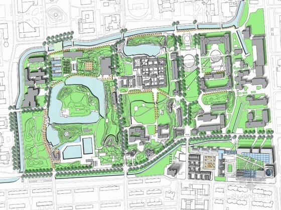 清华大学规划及城市设计资料下载-[清华大学]校园规划及城市设计方案-第四组