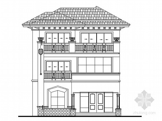 400平三层别墅设计图资料下载-某三层别墅设计施工图