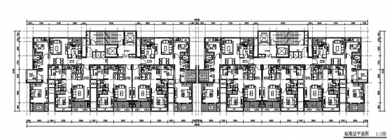[湖北]欧式风格低密度住宅区规划设计方案文本-各层平面图
