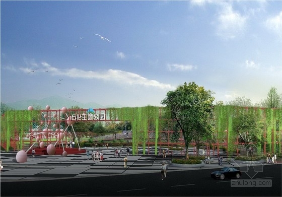 [武威]新兴经济开发区“入户花园”生态休闲主题公园景观规划设计方-效果图 