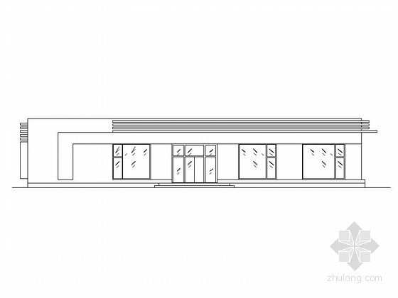 四合院的施工图资料下载-某办事处建筑施工图（含效果图）