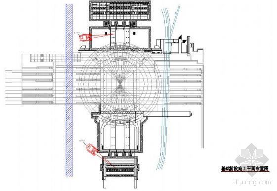 地基基础阶段平面布置资料下载-上海某火车站工程施工组织设计（框架结构、穹顶屋面）