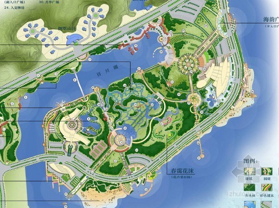 香港尖沙咀海滨公园资料下载-[广州]海滨公园景观概念设计方案