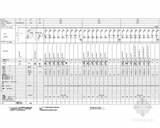 [山东]三甲医院一类高层综合建筑电气设计全套图纸92张-低压配电系统图 