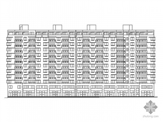 现代风格小高层住宅楼资料下载-[山东]某十一层住宅楼建筑施工图