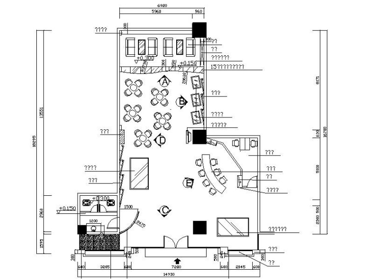 景观花箱给排水资料下载-[东莞]精品现代简约售楼处大堂室内设计施工图