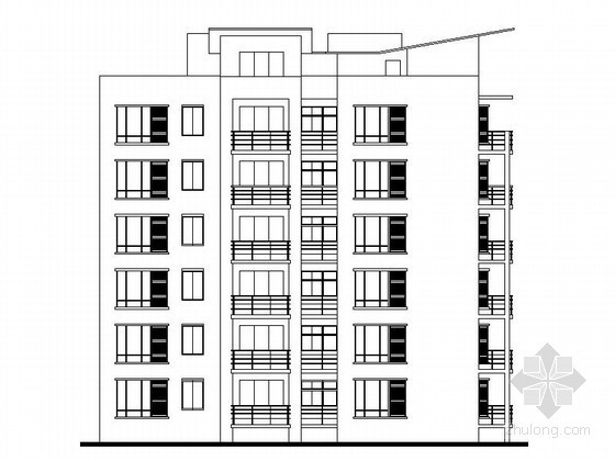 300平方米住宅楼资料下载-[成都]中铁某七层拐角住宅楼建筑方案图(78/123/134平方米)