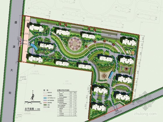 小区设计CAD图纸资料下载-[河北]高档住宅小区景观规划设计方案（含CAD图纸）