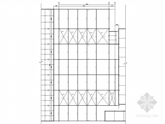 一层8米跨度钢结构资料下载-38米跨度大开间钢结构施工图