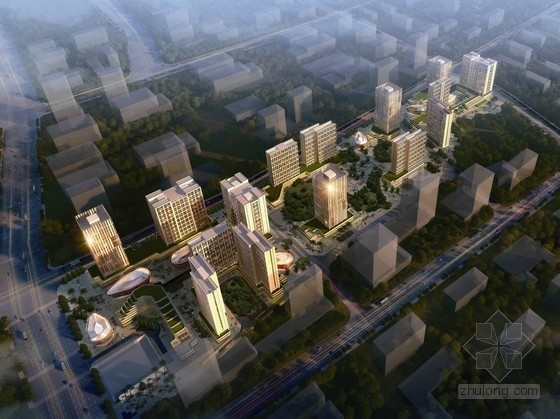 贵州城市设计方案资料下载-[贵州]现代风格高层办公综合体设计方案文本（知名事务所）