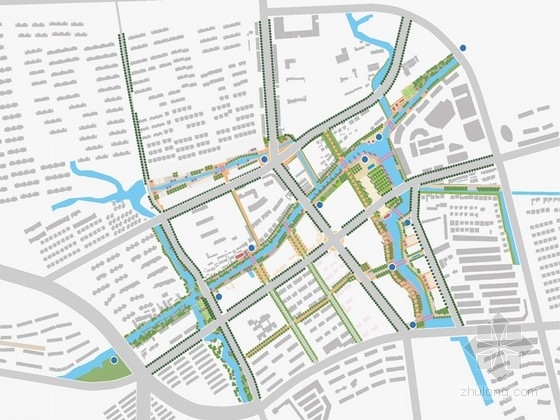 前广场概念设计方案资料下载-[江苏]市民广场景观滨水概念设计方案