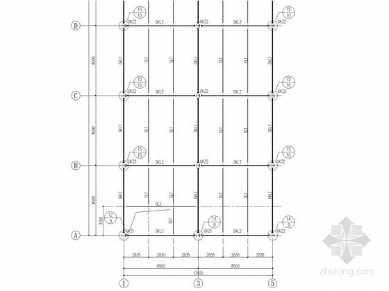 多层钢框架办公楼图纸资料下载-[北京]两层钢框架办公楼结构施工图