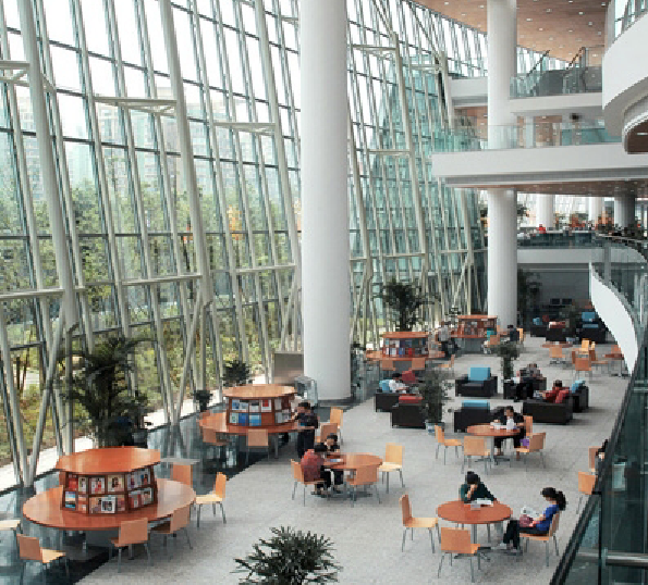 重庆某大型图书馆设计方案文本及效果图（含21张JPG）-读书区实景图