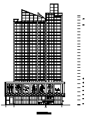 框剪CAD图资料下载-27层塔式框剪结构综合商业建筑图