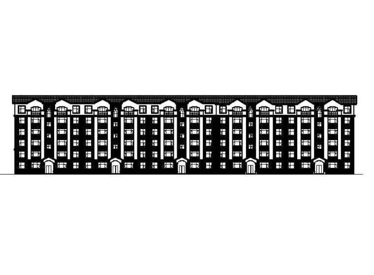 现代中式风格住宅建筑资料下载-[宁夏]六层砖混结构新中式风格住宅建筑施工图（含效果图）