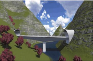 BIM技术在铁路桥隧工程中的应用-多专业协同后的效果图
