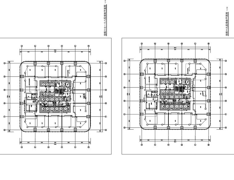 北京大型CBD核心区商业金融项目机电施工图（地上部分）-插座平面图