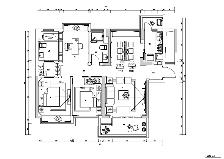 现代简约展厅效果图资料下载-现代简约样板房设计施工图（附效果图）