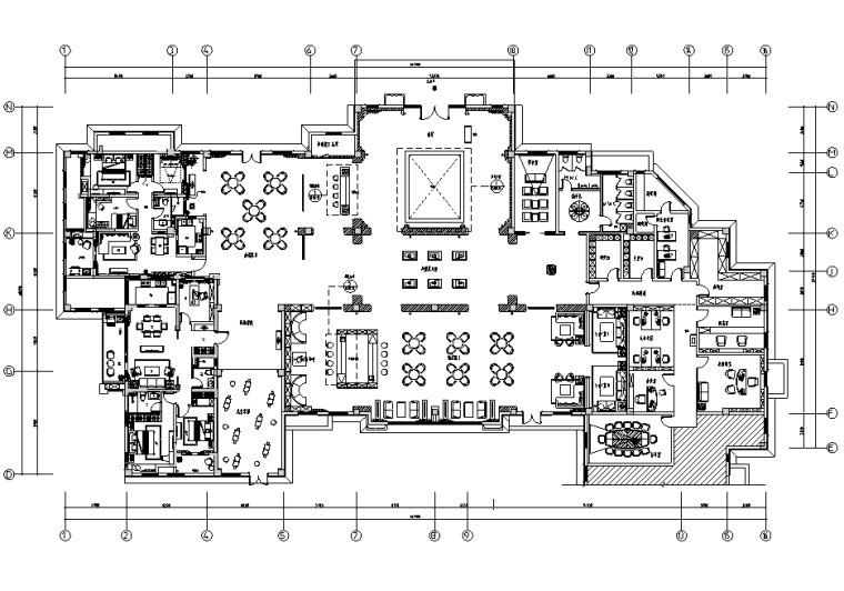 优秀商业空间设计案例资料下载-[浙江]中大君悦龙山售楼空间设计施工图（附效果图）