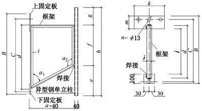 电缆桥架安装技术要求-钢支架预埋地脚螺栓安装