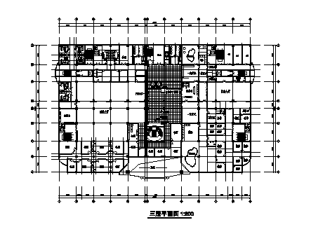 对称式高层某假日广场建筑图纸