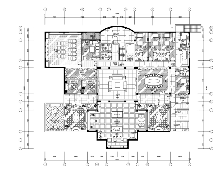 独栋别墅带地下室户型图资料下载-福州主题公园别墅概念设计（含效果图）