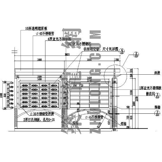 信报箱安装工艺资料下载-信报箱详图
