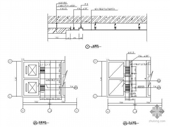 钢结构电梯效果图资料下载-宾馆电梯厅装修设计图（含效果图）