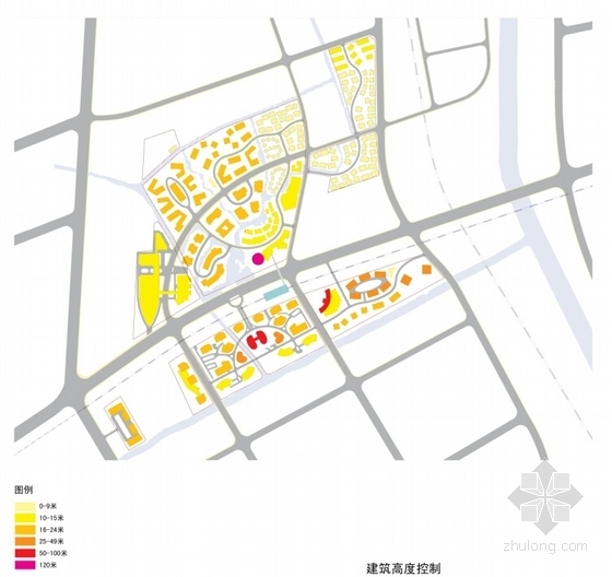 [上海]现代风格城市滨河区地块规划设计方案文本-现代风格城市滨河区地块规划分析图