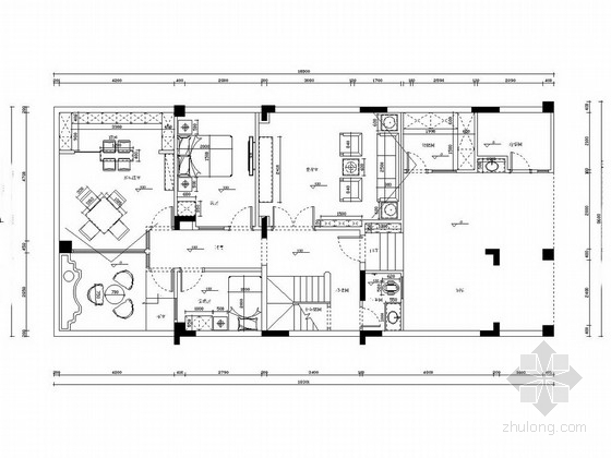 重庆中式别墅装修资料下载-[重庆]原创中式三层别墅室内装修CAD施工图含效果