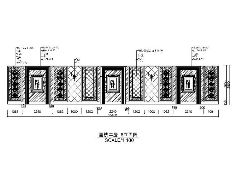 一套完整的欧式KTV设计施工图（含效果图）-一套完整的欧式KTV设计立面图