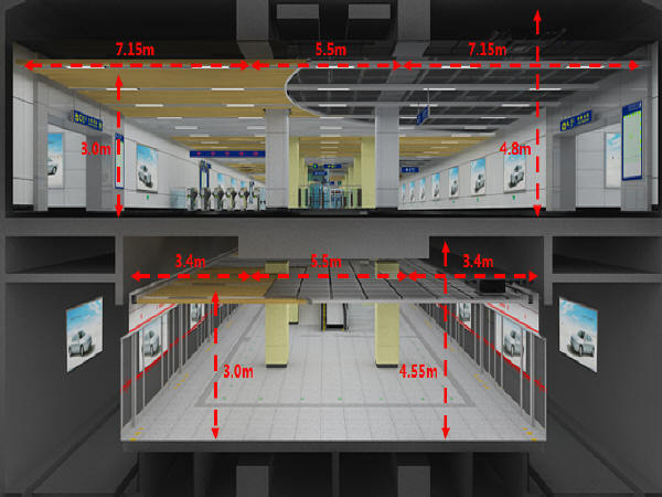 导向标识施工图资料下载-轨道交通线车站装修方案设计、导向及地面建筑系统概念设计深化方案汇报（198页PPT）