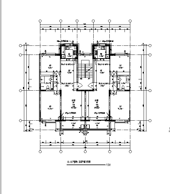 [宁夏]多层新中式风格联排式别墅建筑施工图（含全专业）-多层新中式风格联排式别墅建筑详图