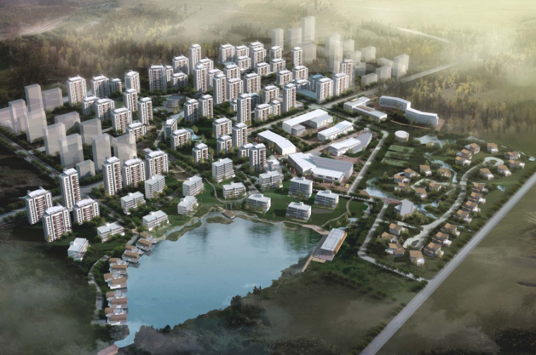 廊道景观规划设计资料下载-[天津]生态廊道环境改造养老社区概念性景观规划设计
