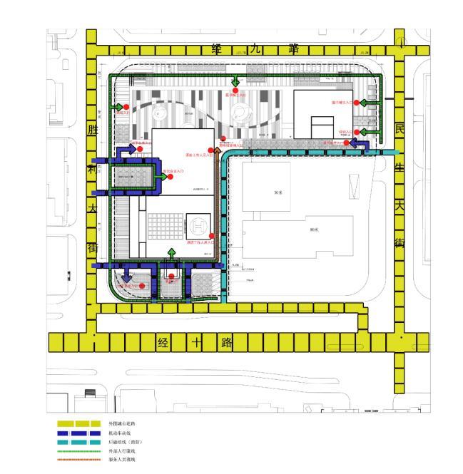 [山东]中国传统文化元素书城建筑设计方案文本-中国传统文化元素书城建筑分析图