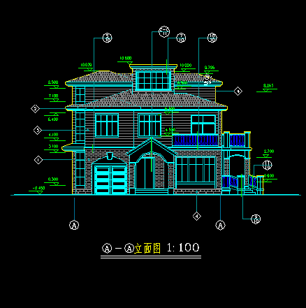 社区医院建筑设计图纸资料下载-小型别墅建筑设计图纸