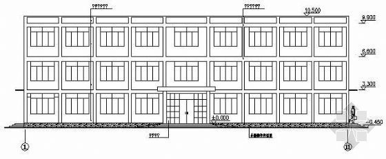某三层办公楼图纸资料下载-某三层砖混结构办公楼施工图纸