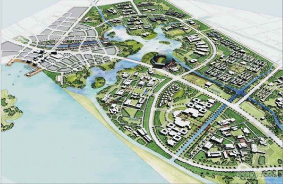 综合性区域消费市场资料下载-杭州滨海区域城市设计