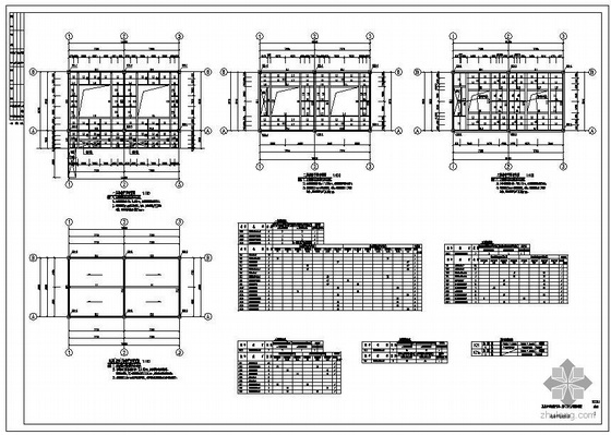跨高速棚架结构资料下载-某煤气站维护棚架结构图