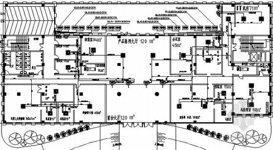 多层户型平面图110资料下载-[广东]手机生产基地多联机空调系统平面图