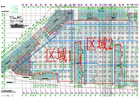 剪力墙结构住宅楼工程高大模板安全专项施工方案(110页 附图)-350板厚超重板区域及区域2 