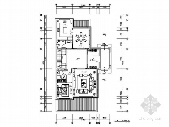 欧式三层立面图资料下载-[四川]欧式品质生活三层联排别墅室内施工图