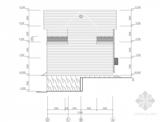 凸窗栏杆大样资料下载-三层框架别墅结构施工图(含建施)